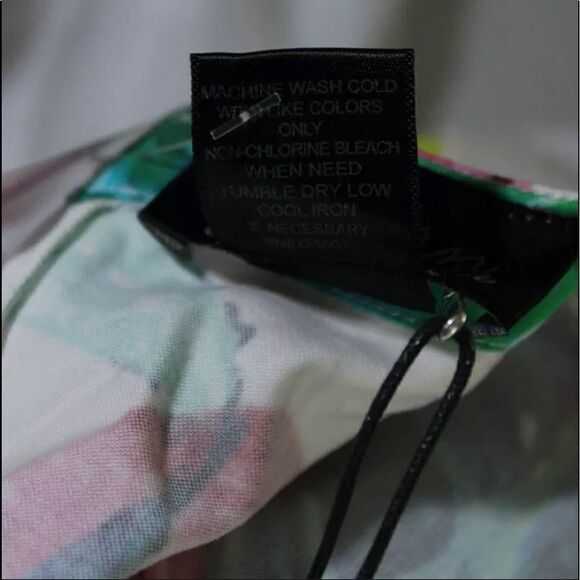 TORN by RONNY KOBO Dina Fierce Jungle Mini Dress White Pink Multicolor - Picture 5 of 6